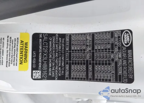 2020 Land Rover Discovery Sport R-Dynamic S/R-Dynamic Se from USA, damaged, VIN SALCT2FX3LH881621